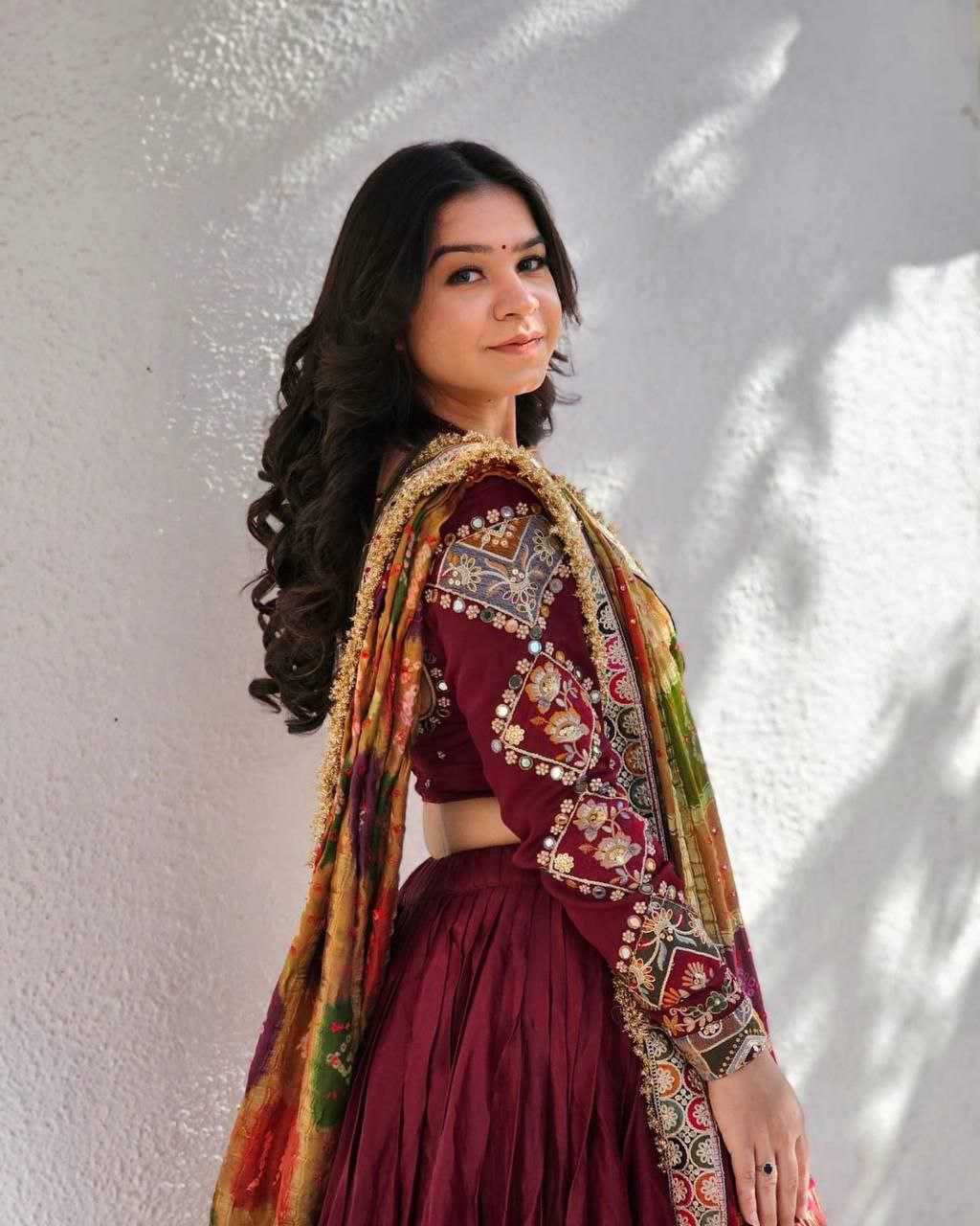 Ynf Dola Silk KESH495 dolla tusser Lehengas Wholesale Chaniya Choli Mirror Work Lehenga Manufacturer