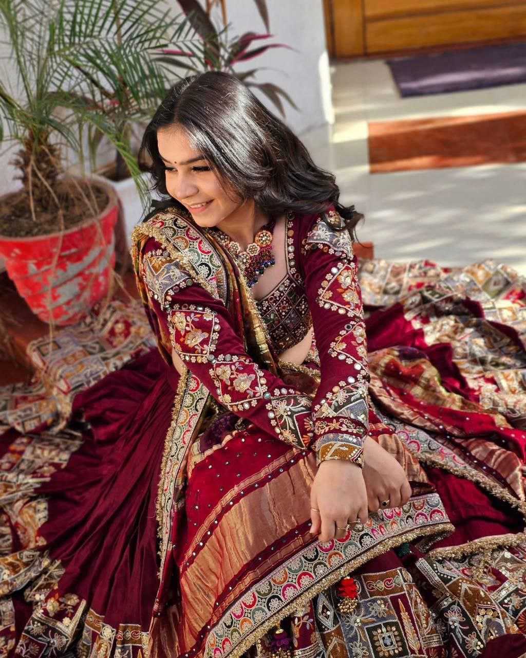 Ynf Dola Silk KESH495 dolla tusser Lehengas Wholesale Chaniya Choli Mirror Work Lehenga Manufacturer