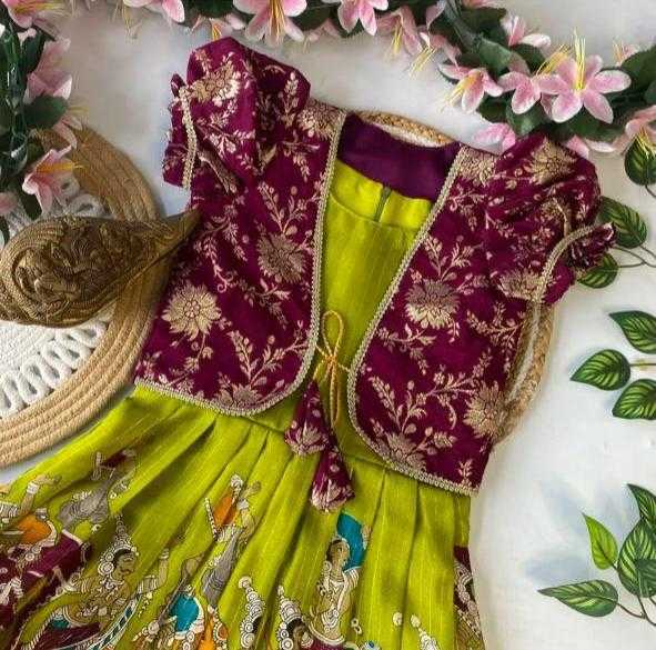Ynf Dola Silk KESH503 8108 Kids Wear Wholesale Kids Gown Kids Ethnic Gowns Manufacturer