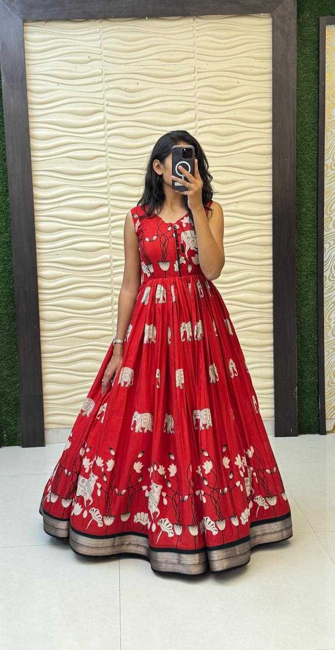 Ynf Dola Silk KESH503 81111 Gowns Plus Size Collections Wholesale Printed Gowns Designer Gowns Silk Gowns Manufacturer