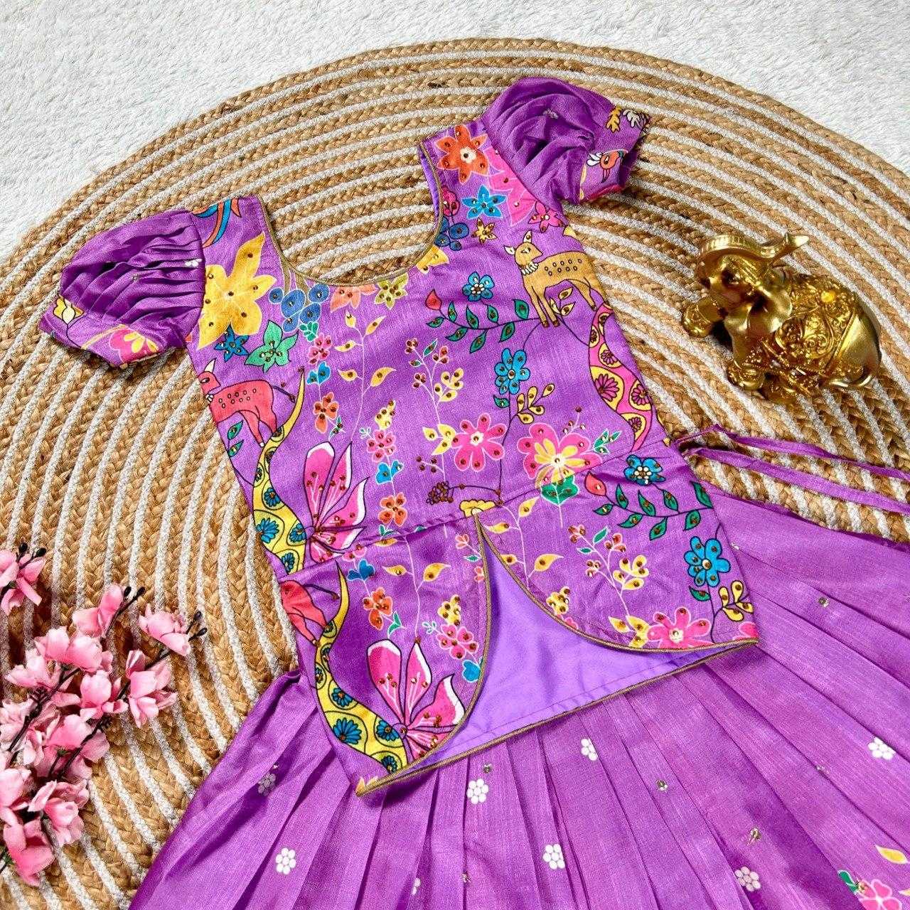 Ynf Dola Silk KESH505 302 Kids Wear Wholesale Kids Lehenga Kids Lehenga Choli Baby Girl Lehenga Manufacturer