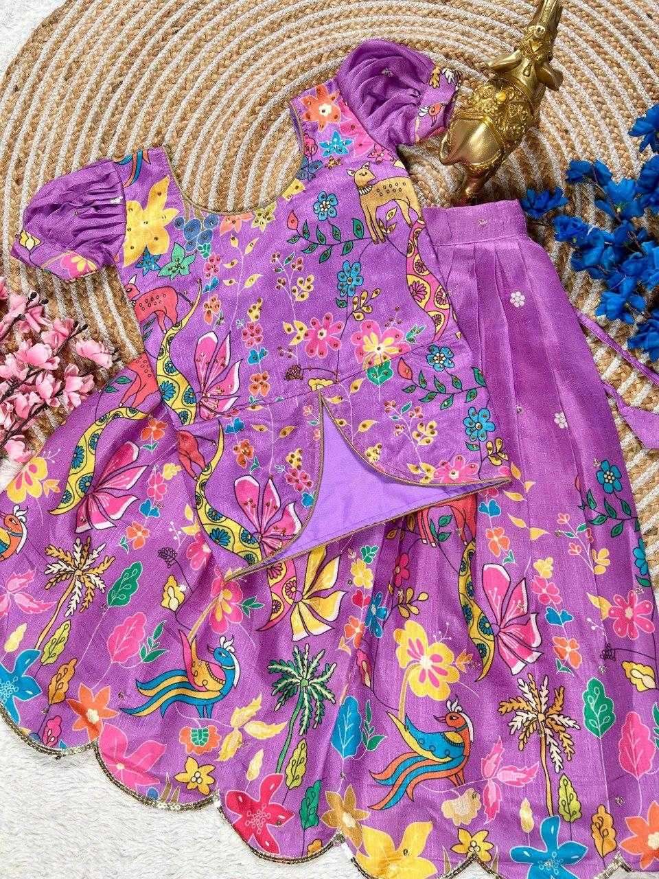 Ynf Dola Silk KESH505 302 Kids Wear Wholesale Kids Lehenga Kids Lehenga Choli Baby Girl Lehenga Manufacturer