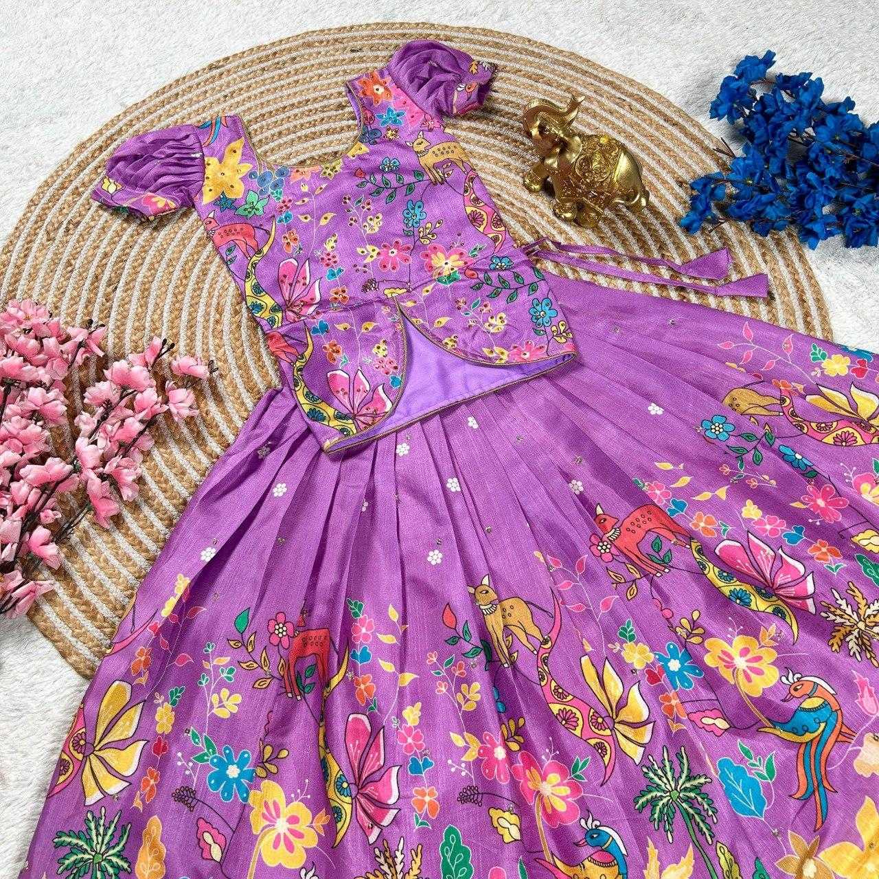 Ynf Dola Silk KESH505 302 Kids Wear Wholesale Kids Lehenga Kids Lehenga Choli Baby Girl Lehenga Manufacturer