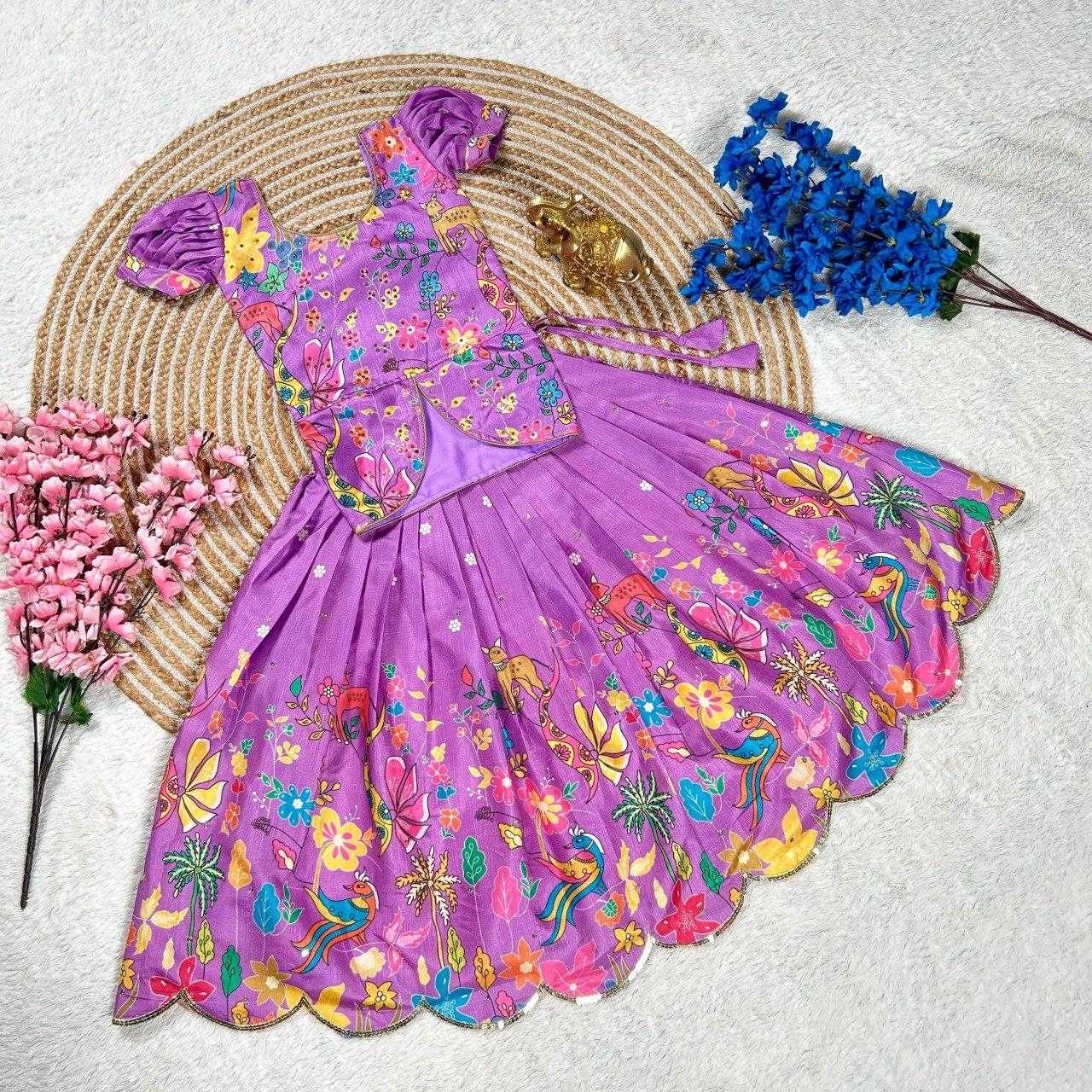 Ynf Dola Silk KESH505 302 Kids Wear Wholesale Kids Lehenga Kids Lehenga Choli Baby Girl Lehenga Manufacturer