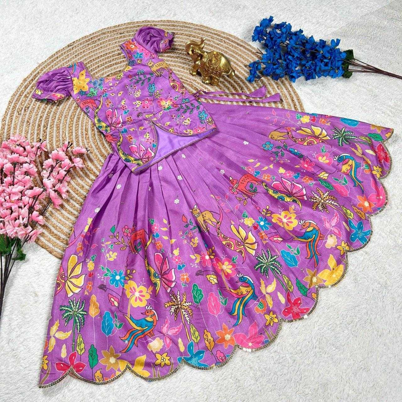 Ynf Dola Silk KESH505 302 Kids Wear Wholesale Kids Lehenga Kids Lehenga Choli Baby Girl Lehenga Manufacturer