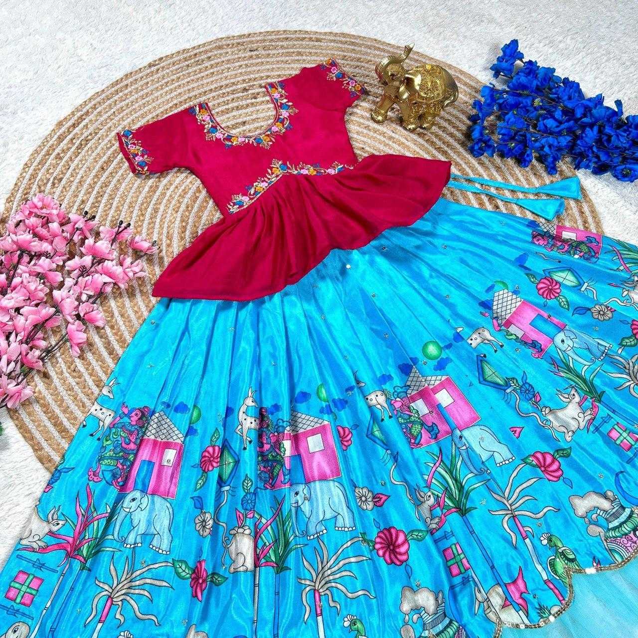 Ynf Dola Silk KESH505 303 Kids Wear Wholesale Kids Lehenga Kids Lehenga Choli Baby Girl Lehenga Manufacturer