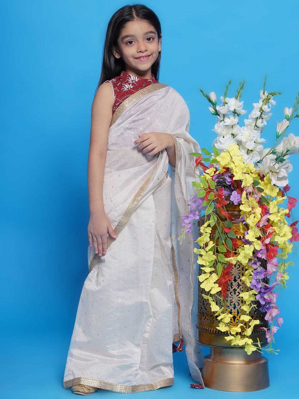 Ynf Dola Silk KESH505 351 Kids Wear Wholesale Kids Saree Dress Manufacturer