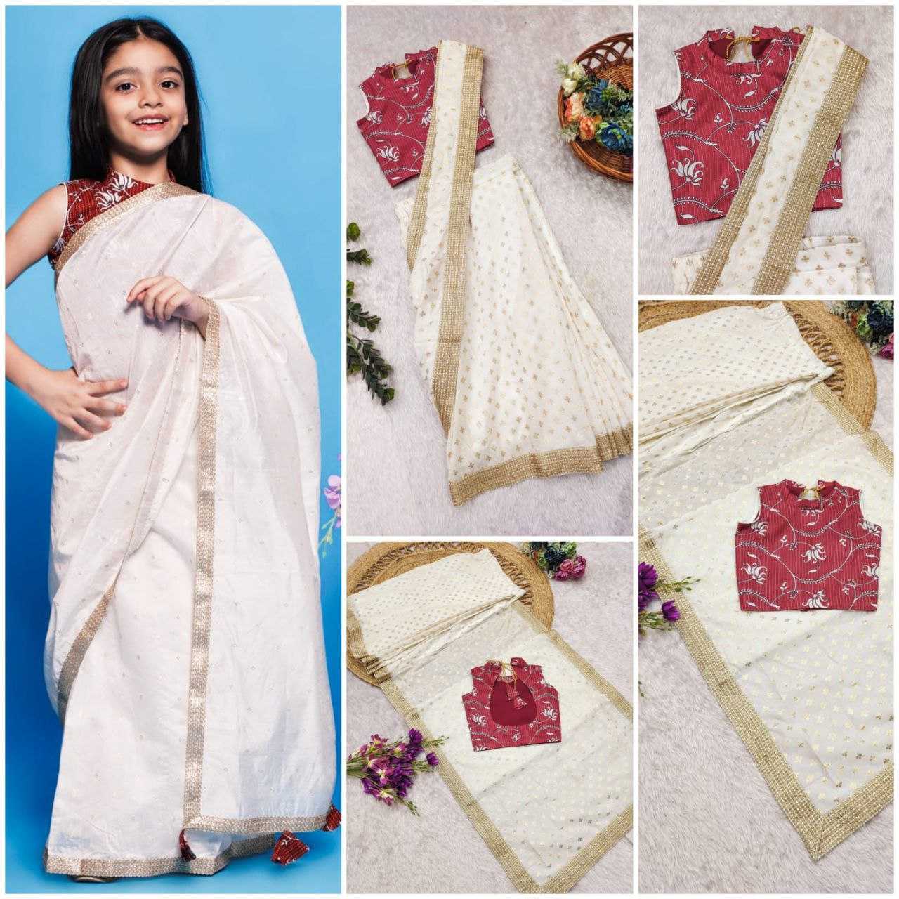 Ynf Dola Silk KESH505 351 Kids Wear Wholesale Kids Saree Dress Manufacturer