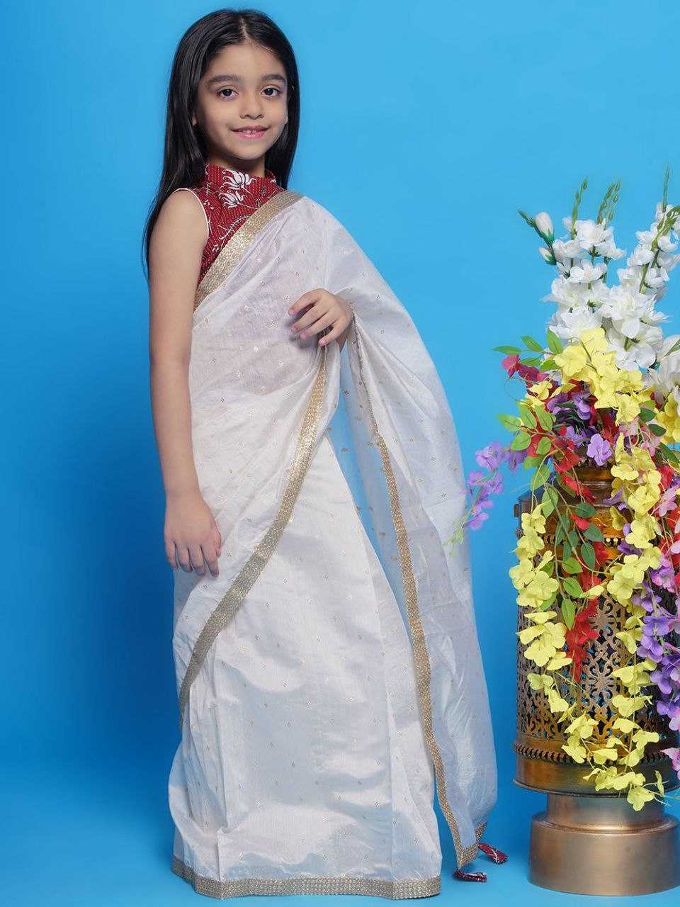 Ynf Dola Silk KESH505 351 Kids Wear Wholesale Kids Saree Dress Manufacturer
