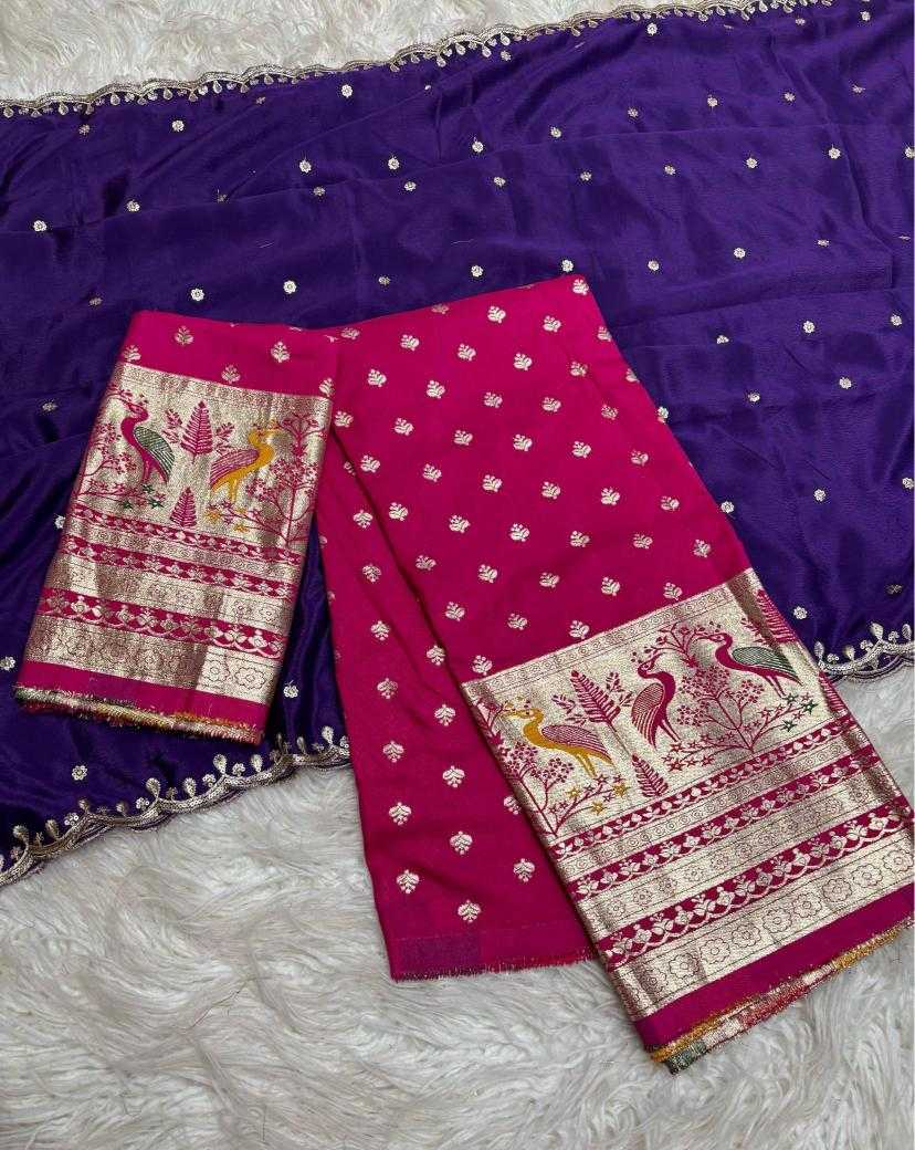 Ynf Dola Silk RIN195 Duck Half Silk Sarees Wedding Collections Festive Collections Wholesale Dola Silk Sarees Soft Silk Sarees Designer Silk Sarees Manufacturer