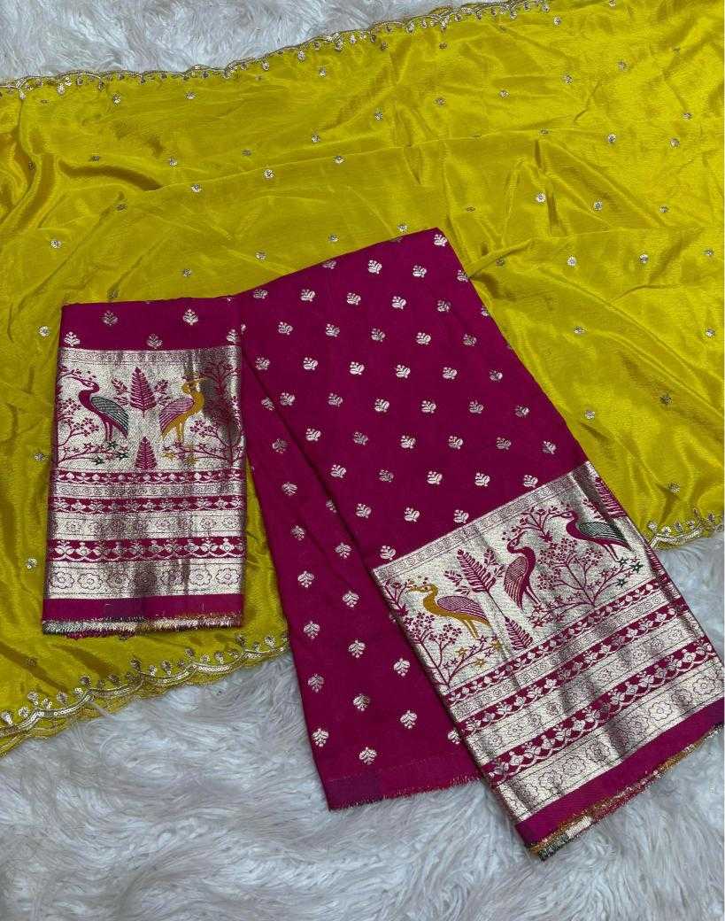 Ynf Dola Silk RIN195 Duck Half Silk Sarees Wedding Collections Festive Collections Wholesale Dola Silk Sarees Soft Silk Sarees Designer Silk Sarees Manufacturer