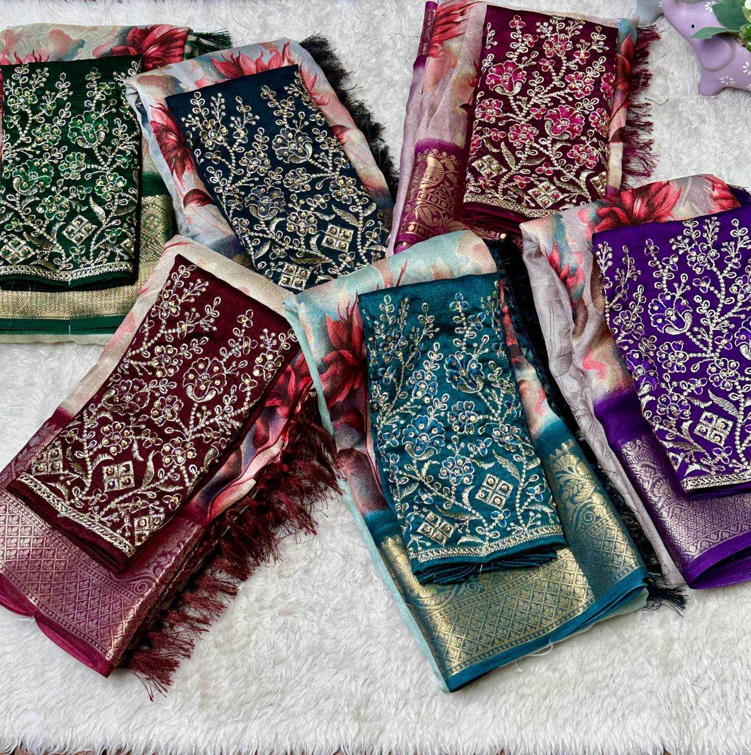 Ynf Dola Silk RIN209 MISS Silk Sarees Wedding Collections Wholesale Dola Silk Sarees Printed Silk Saree Silk Sarees For Weddings Manufacturer