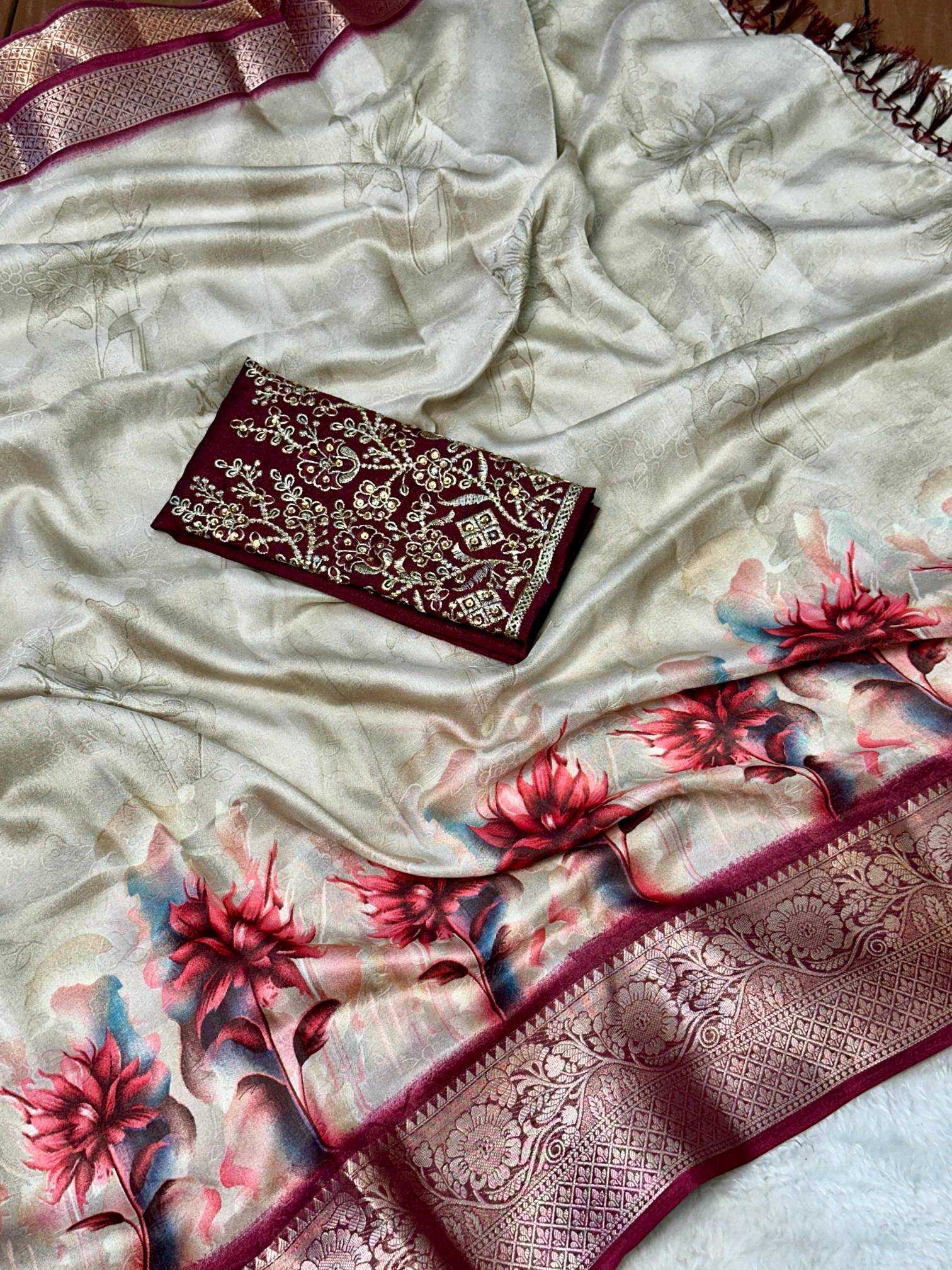 Ynf Dola Silk RIN209 MISS Silk Sarees Wedding Collections Wholesale Dola Silk Sarees Printed Silk Saree Silk Sarees For Weddings Manufacturer