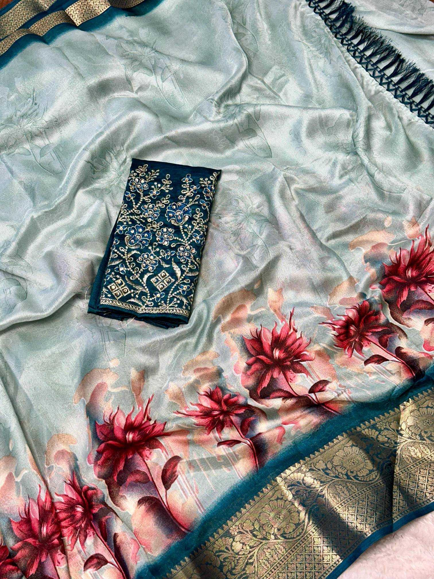 Ynf Dola Silk RIN209 MISS Silk Sarees Wedding Collections Wholesale Dola Silk Sarees Printed Silk Saree Silk Sarees For Weddings Manufacturer