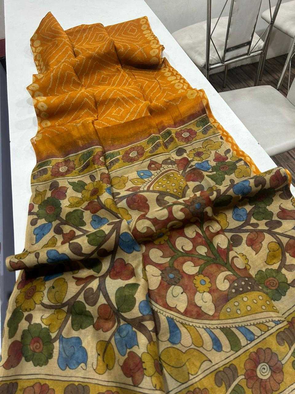 Ynf Fancy KESH484 301 Sarees Wedding Collections Festive Collections Wholesale Designer Sarees Printed Sarees Kalamkari Sarees Manufacturer