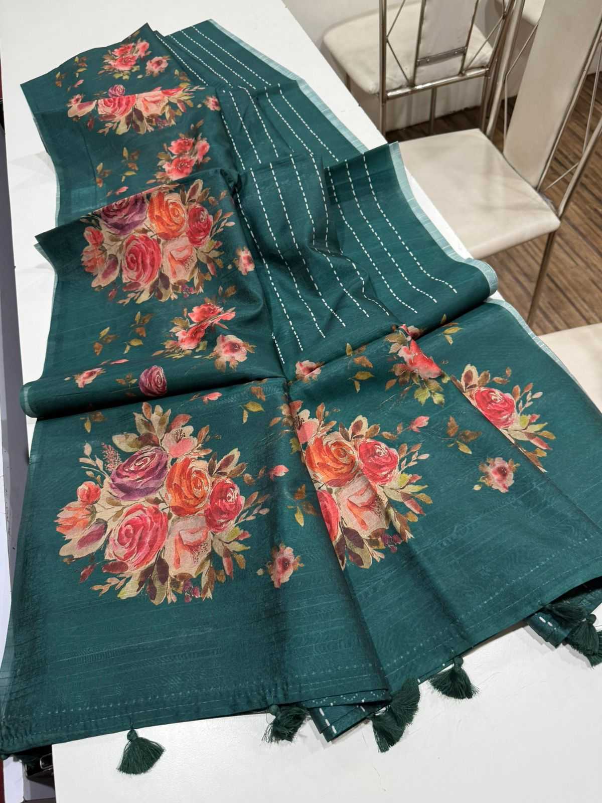 Ynf Fancy KESH484 pallu Floral Sarees Wholesale Designer Sarees Traditional Sarees Tussar Sarees Manufacturer