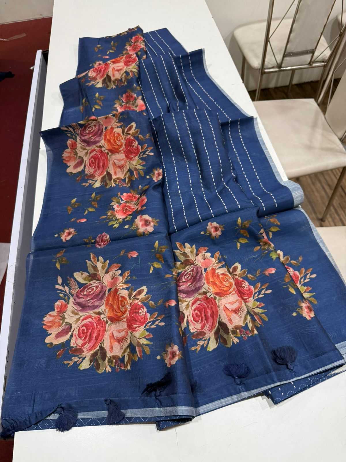 Ynf Fancy KESH484 pallu Floral Sarees Wholesale Designer Sarees Traditional Sarees Tussar Sarees Manufacturer