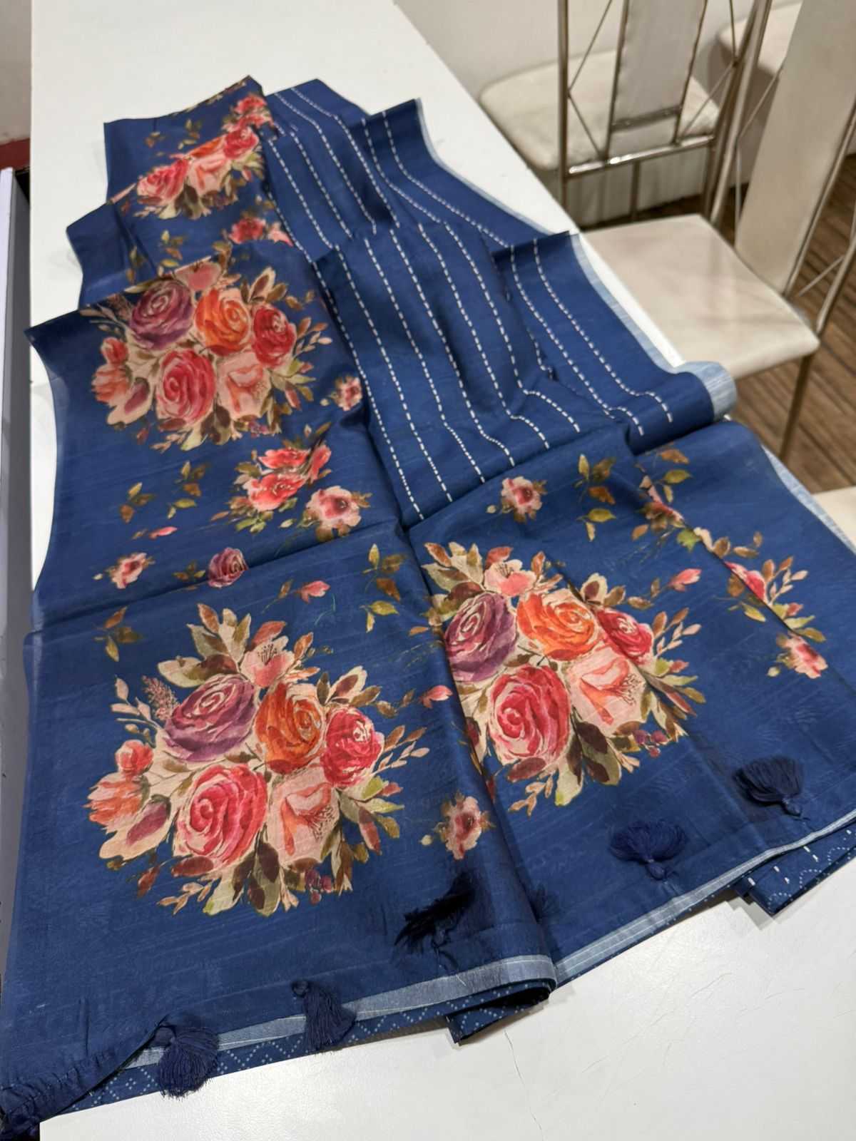 Ynf Fancy KESH484 pallu Floral Sarees Wholesale Designer Sarees Traditional Sarees Tussar Sarees Manufacturer