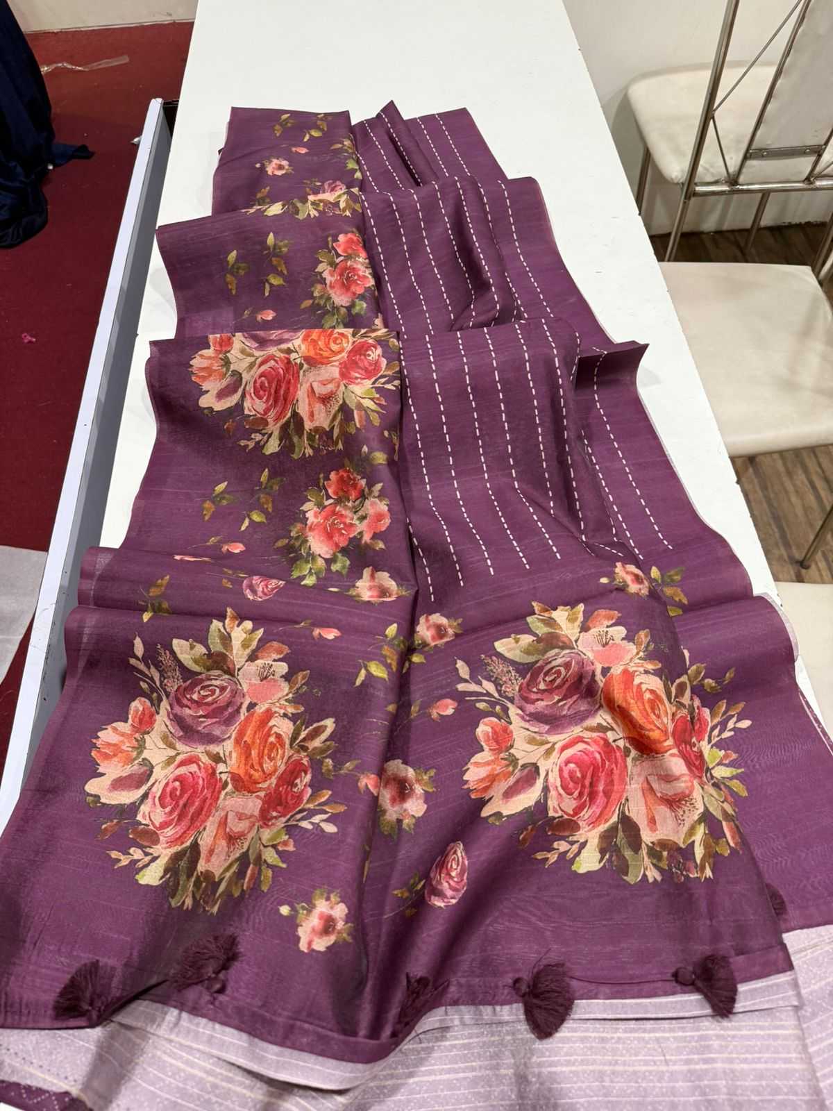 Ynf Fancy KESH484 pallu Floral Sarees Wholesale Designer Sarees Traditional Sarees Tussar Sarees Manufacturer