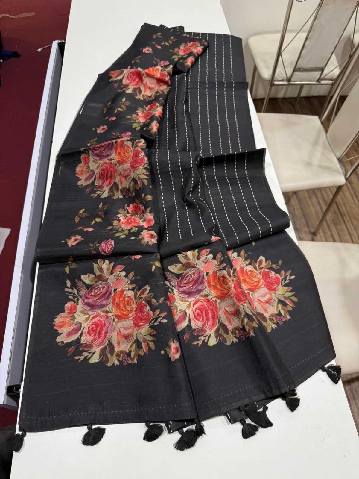 Ynf Fancy KESH484 pallu Floral Sarees Wholesale Designer Sarees Traditional Sarees Tussar Sarees Manufacturer