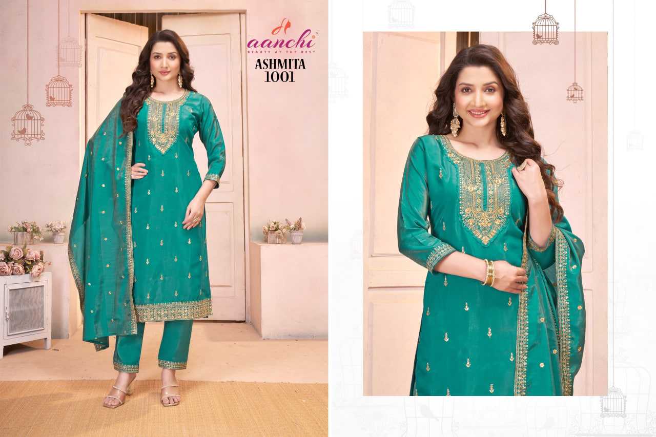 Ynf Fancy RIN190 AANCHI ASHMITA Setwise Collections Wholesale Dresses & Suits Catalogs Manufacturer