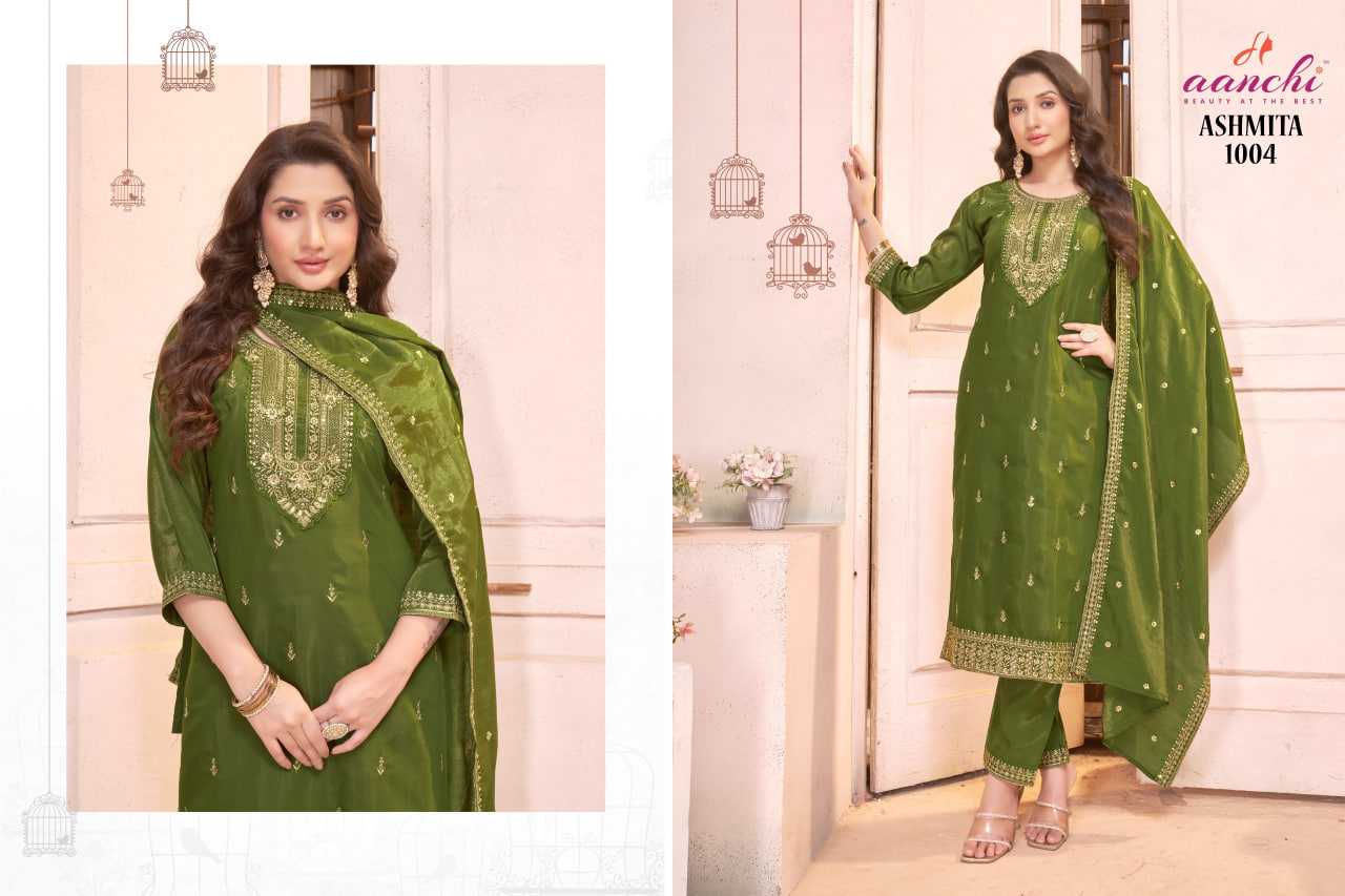 Ynf Fancy RIN190 AANCHI ASHMITA Setwise Collections Wholesale Dresses & Suits Catalogs Manufacturer