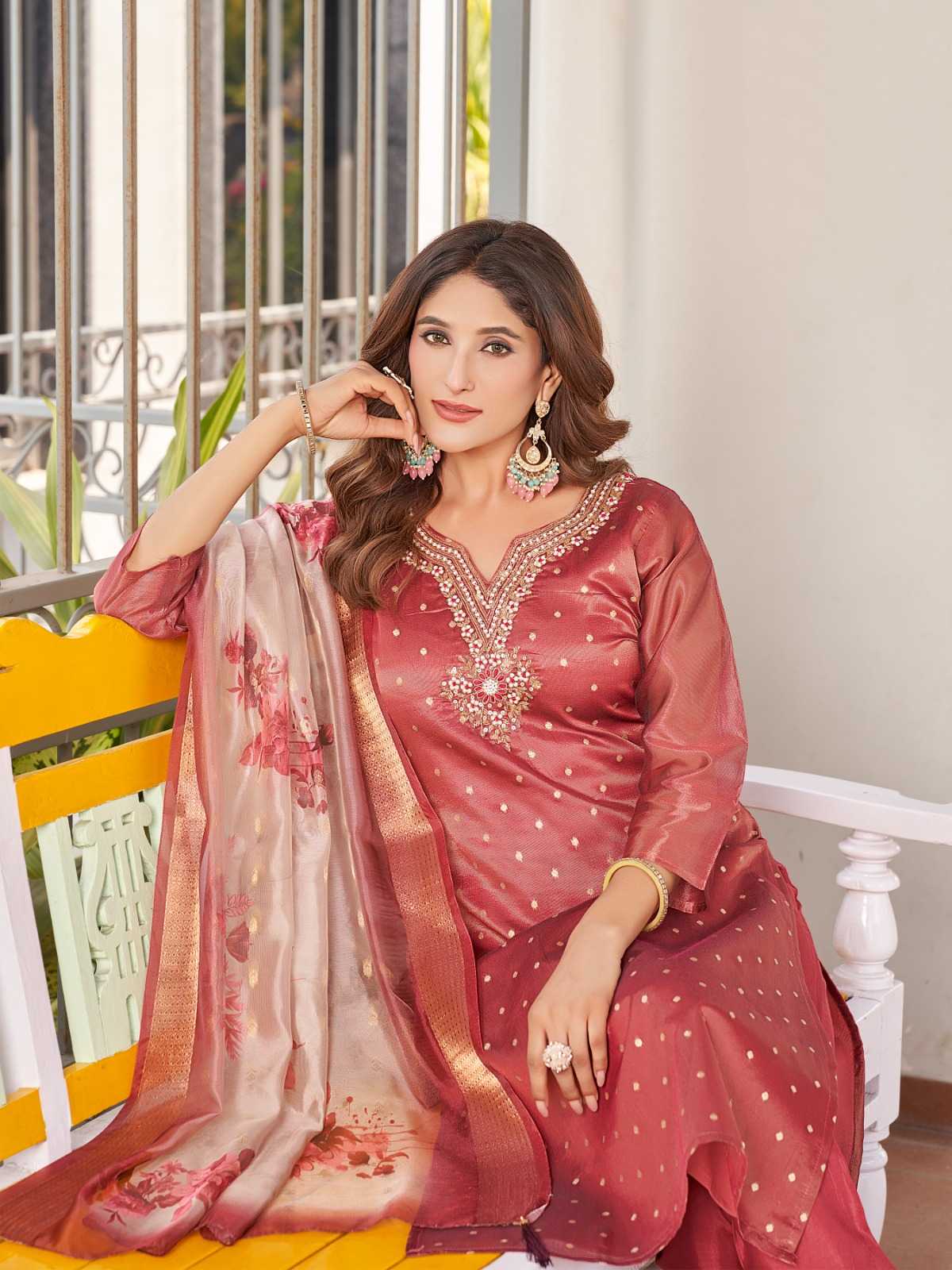Ynf Fancy RIN190 AANCHI-JAGUAR Setwise Collections Wholesale Dresses & Suits Catalogs Manufacturer