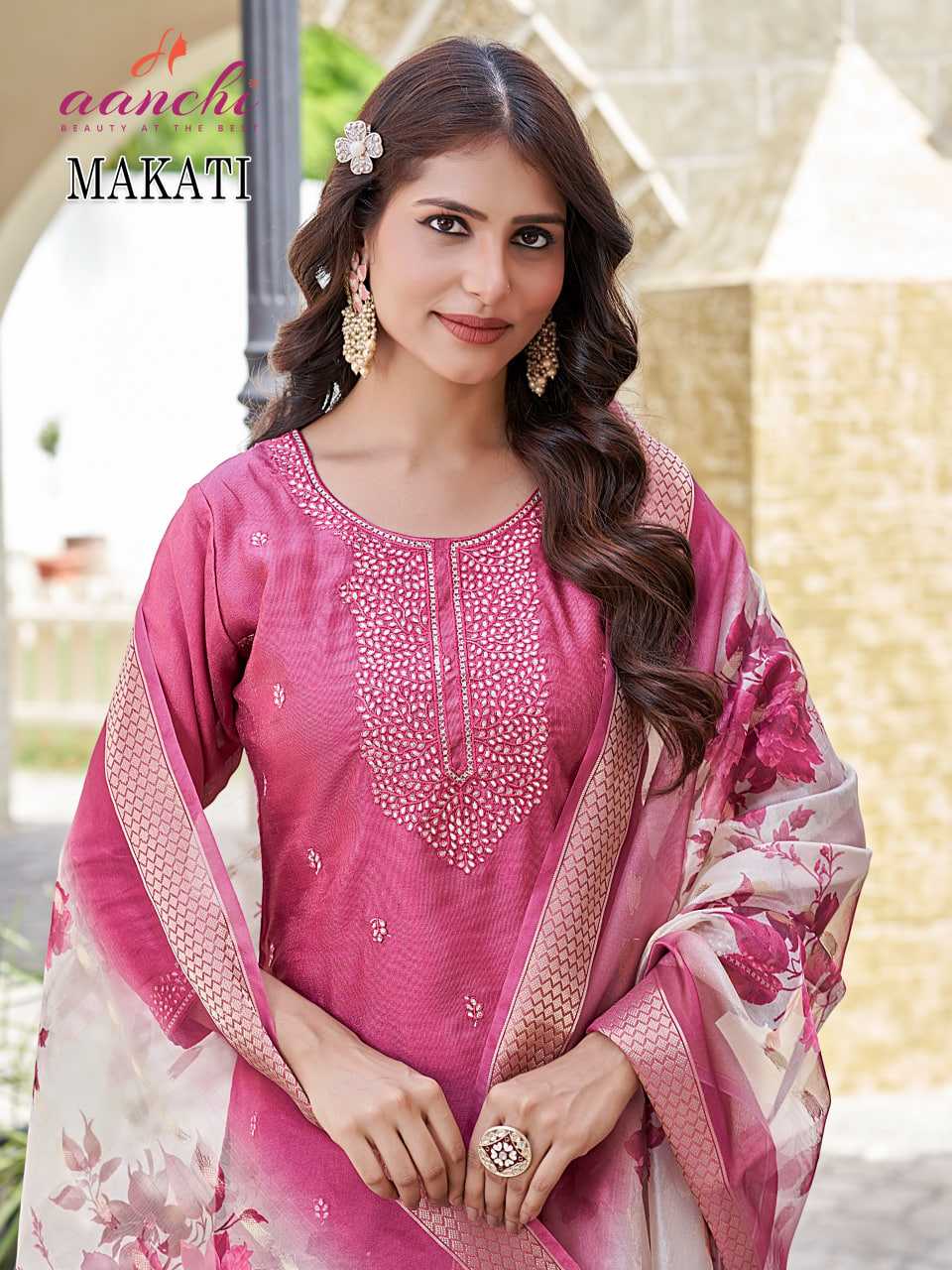 Ynf Fancy RIN190 AANCHI MAKATI Setwise Collections Wholesale Kurtis Catalogs Manufacturer