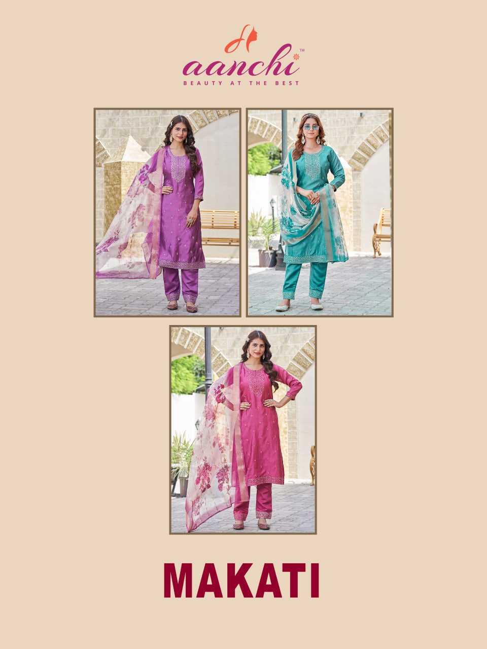 Ynf Fancy RIN190 AANCHI MAKATI Setwise Collections Wholesale Kurtis Catalogs Manufacturer