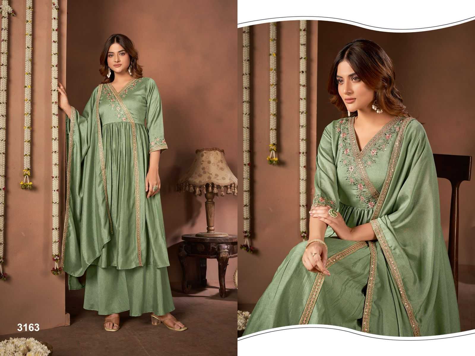 Ynf Fancy RIN190 Angarakha Setwise Collections Wholesale Gowns Catalogs Manufacturer