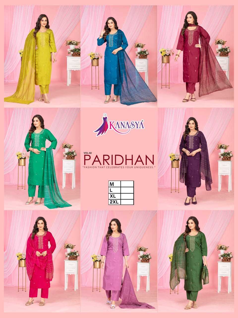 Ynf Fancy RIN190 KANASYA-PTIDHAN VOL 02 Setwise Collections Wholesale Dresses & Suits Catalogs Manufacturer
