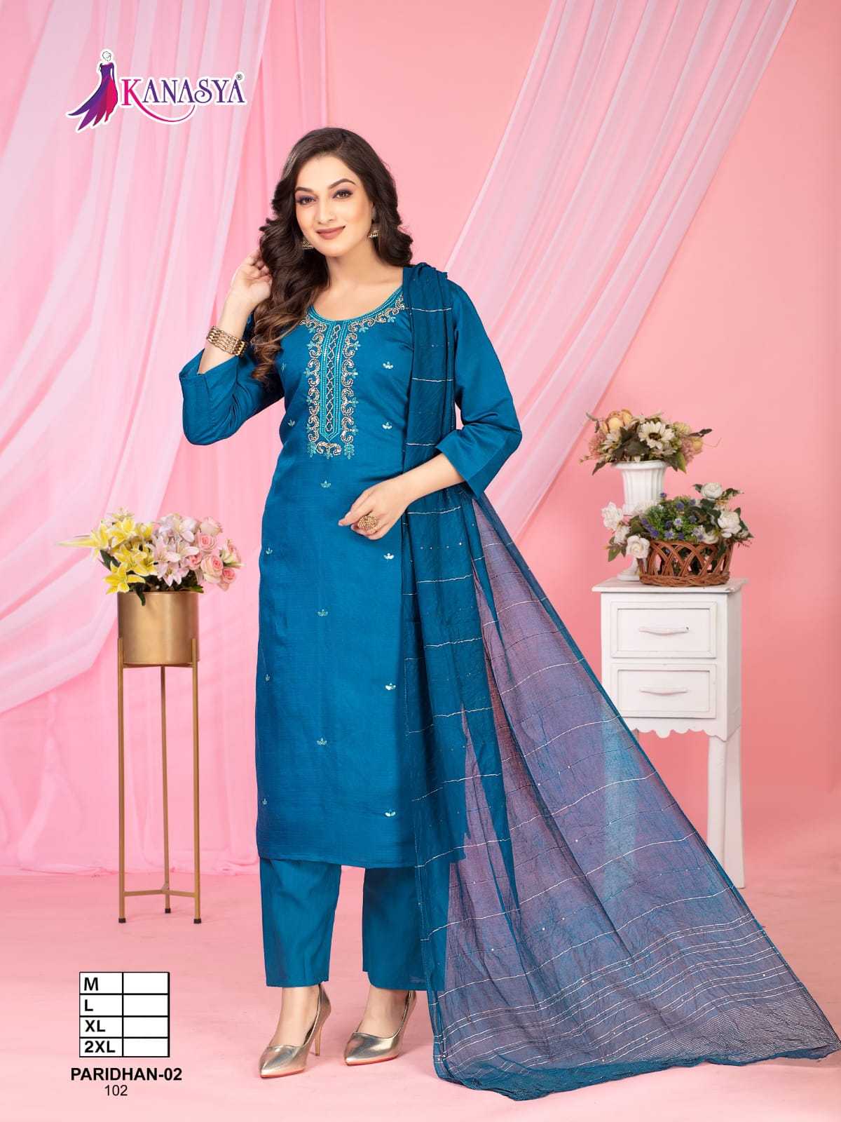 Ynf Fancy RIN190 KANASYA-PTIDHAN VOL 02 Setwise Collections Wholesale Dresses & Suits Catalogs Manufacturer