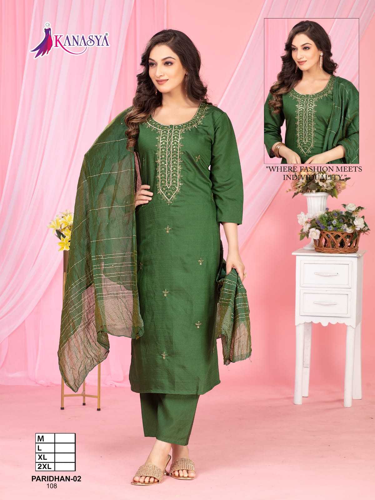 Ynf Fancy RIN190 KANASYA-PTIDHAN VOL 02 Setwise Collections Wholesale Dresses & Suits Catalogs Manufacturer