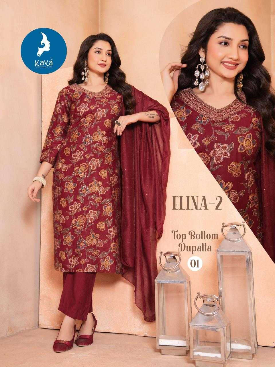 Ynf Fancy RIN190 KAYA KURTI-ELINA-2 Setwise Collections Wholesale Dresses & Suits Catalogs Manufacturer