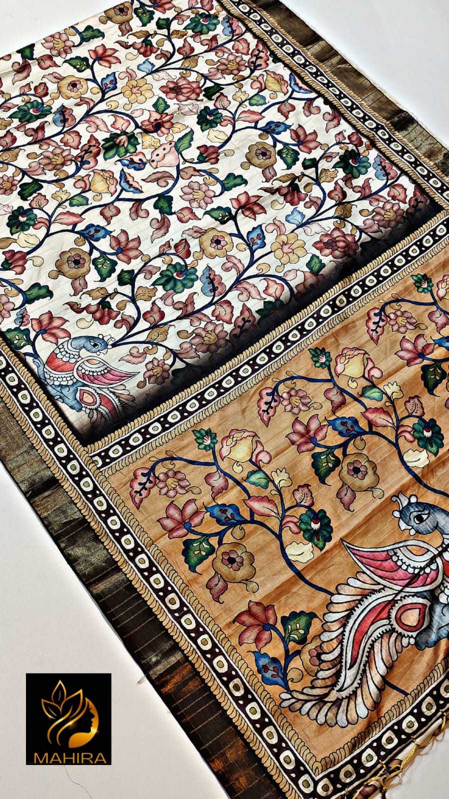 Ynf Fancy RIN203 Kitcha Lines Sarees Wedding Collections Festive Collections Wholesale Printed Sarees Traditional Sarees Tussar Sarees Manufacturer