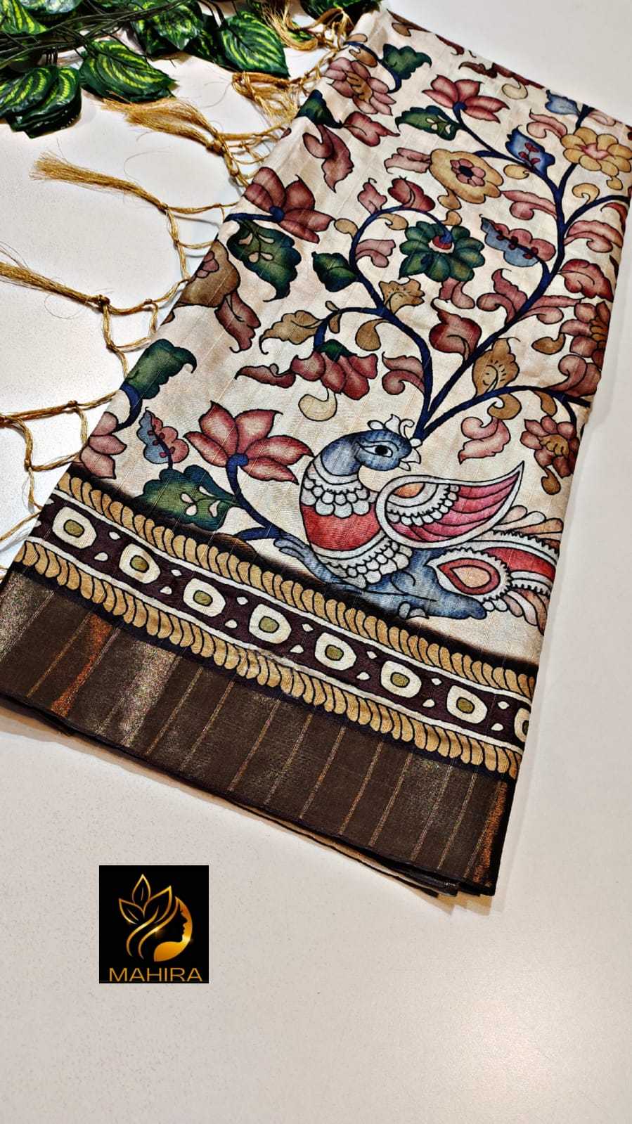 Ynf Fancy RIN203 Kitcha Lines Sarees Wedding Collections Festive Collections Wholesale Printed Sarees Traditional Sarees Tussar Sarees Manufacturer