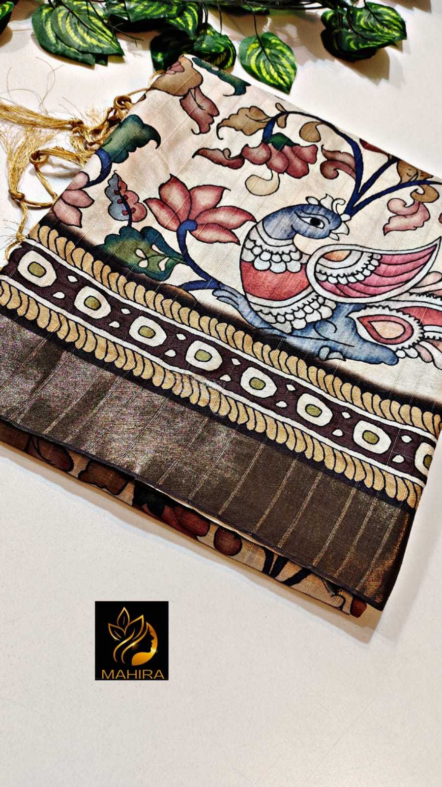 Ynf Fancy RIN203 Kitcha Lines Sarees Wedding Collections Festive Collections Wholesale Printed Sarees Traditional Sarees Tussar Sarees Manufacturer
