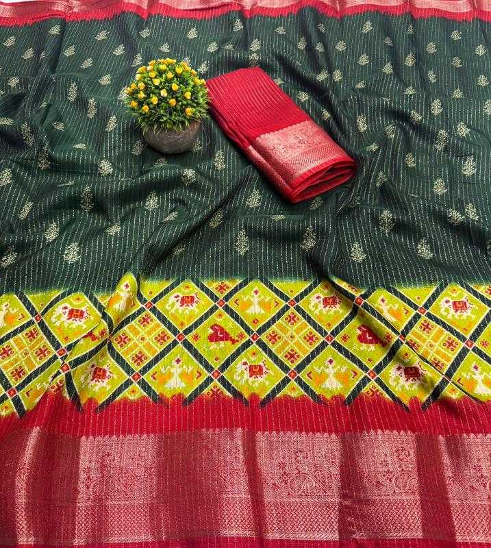 Ynf Fancy RIN203 Patola gold Sarees Wedding Collections Wholesale Designer Sarees Printed Sarees Zari Border Sarees Manufacturer