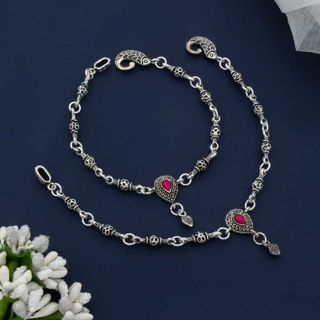 Ynf Fancy Womens Jewellery Wholesale AD Fancy Payal Silver Payal Silver Plated Jewelry Manufacturer