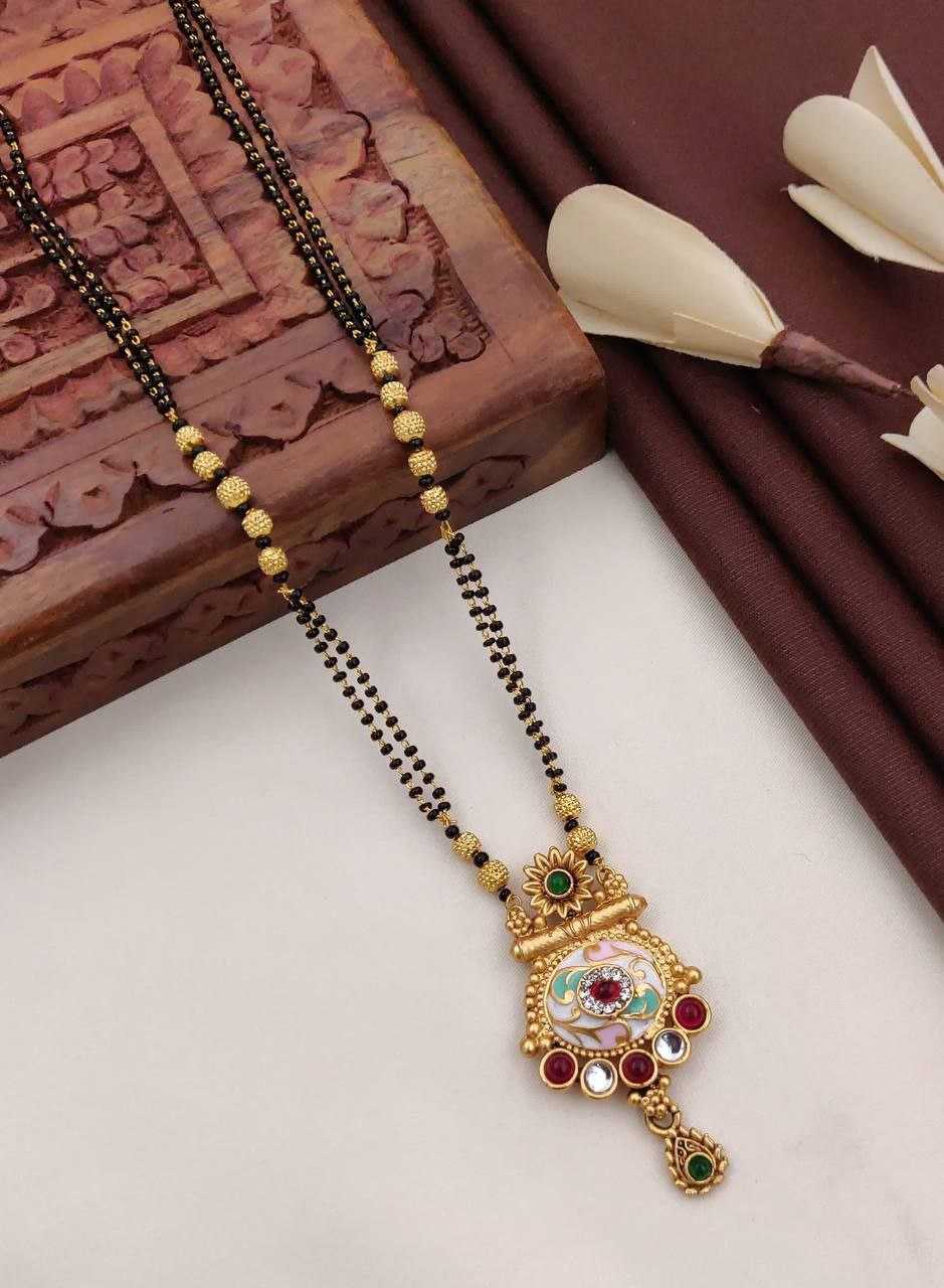 Ynf Fancy Womens Jewellery Wholesale Mangalsutras Gold Chains Matte Finish Jewelry Manufacturer