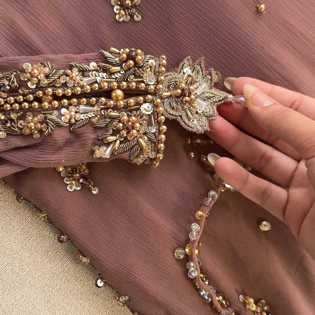 Ynf Faux Georgette KESH158 10098 Suits & Dresses Wedding Collections Festive Collections Wholesale Embroidery Suits Palazzo Suit Georgette Suit Manufacturer