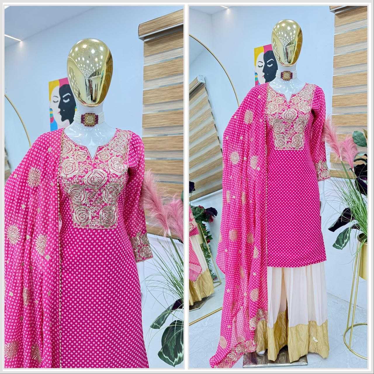 Ynf Faux Georgette KESH158 5049 Suits & Dresses Wedding Collections Bollywood Collections Wholesale Sharara Salwar Suits Georgette Suit Shilpa Shetty Manufacturer