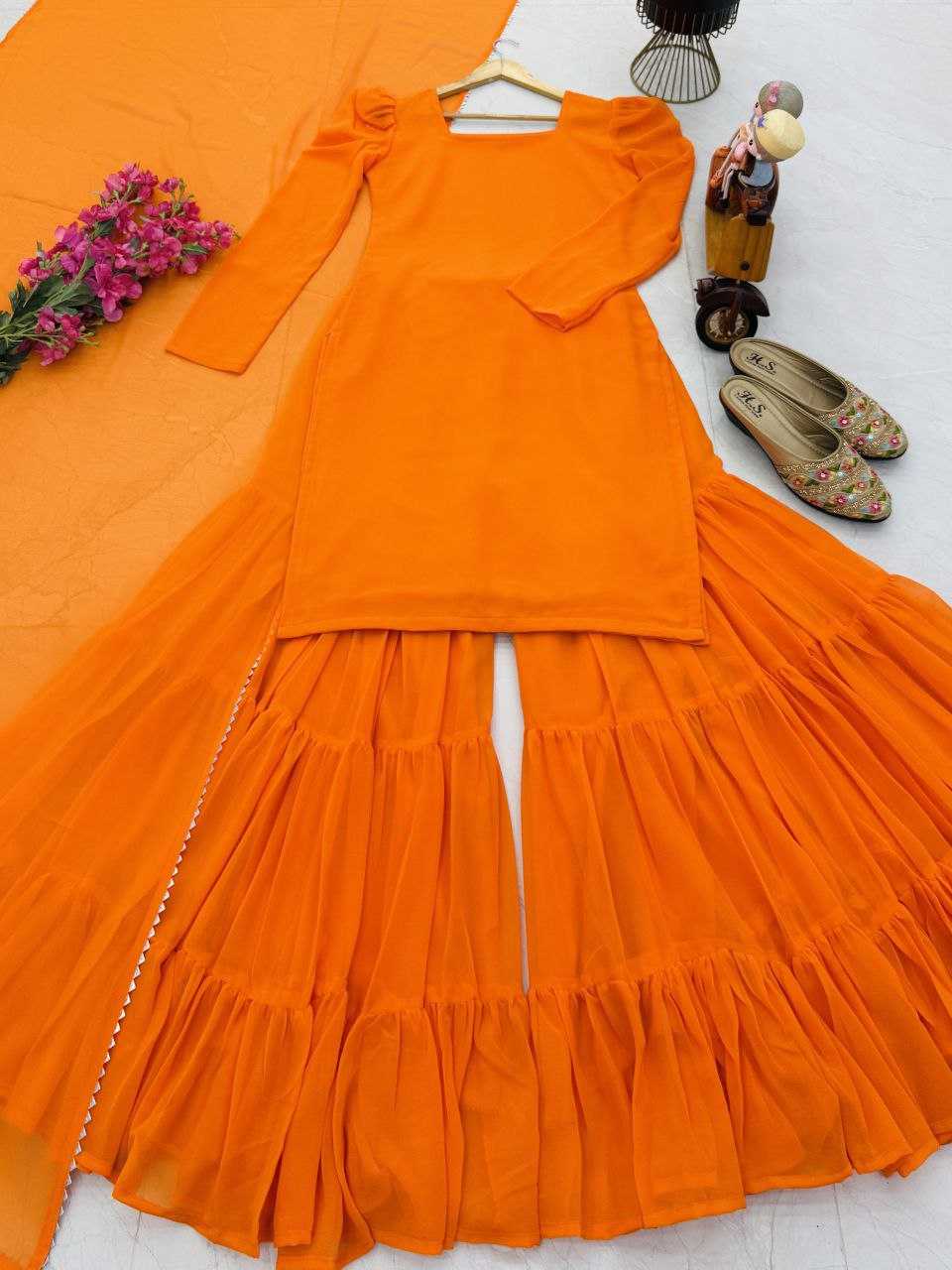 Ynf Faux Georgette KESH158 5053 Suits & Dresses Wedding Collections Festive Collections Wholesale Palazzo Suit Georgette Suit Party wear suits Manufacturer