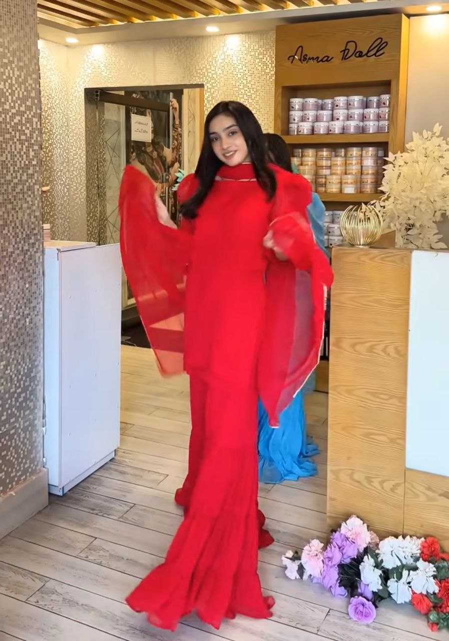 Ynf Faux Georgette KESH158 5053 Suits & Dresses Wedding Collections Festive Collections Wholesale Palazzo Suit Georgette Suit Party wear suits Manufacturer