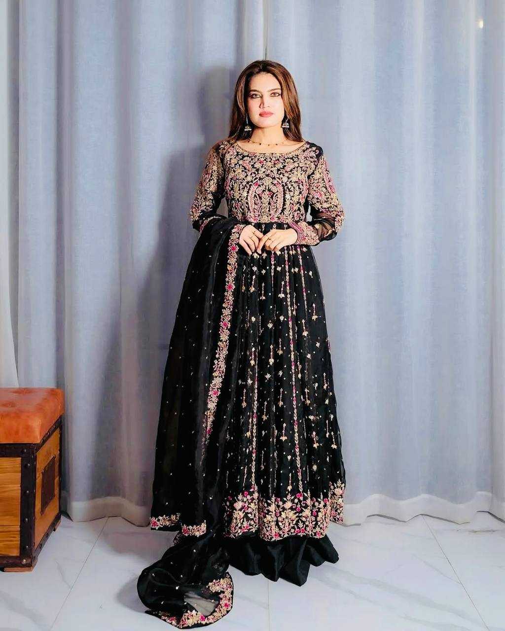 Ynf Faux Georgette KESH158 9013 Suits & Dresses Wedding Collections Festive Collections Wholesale Palazzo Suit Georgette Suit Wedding Outfits Manufacturer
