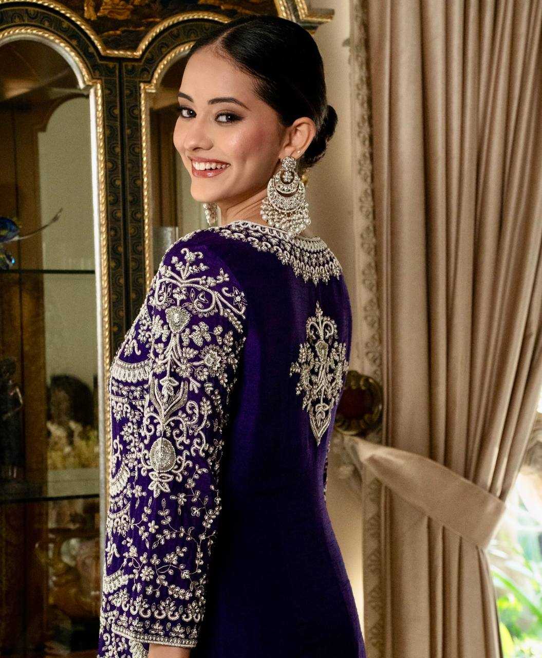 Ynf Faux Georgette KESH158 9019 Suits & Dresses Wedding Collections Festive Collections Wholesale Embroidery Suits Palazzo Suit Georgette Suit Manufacturer