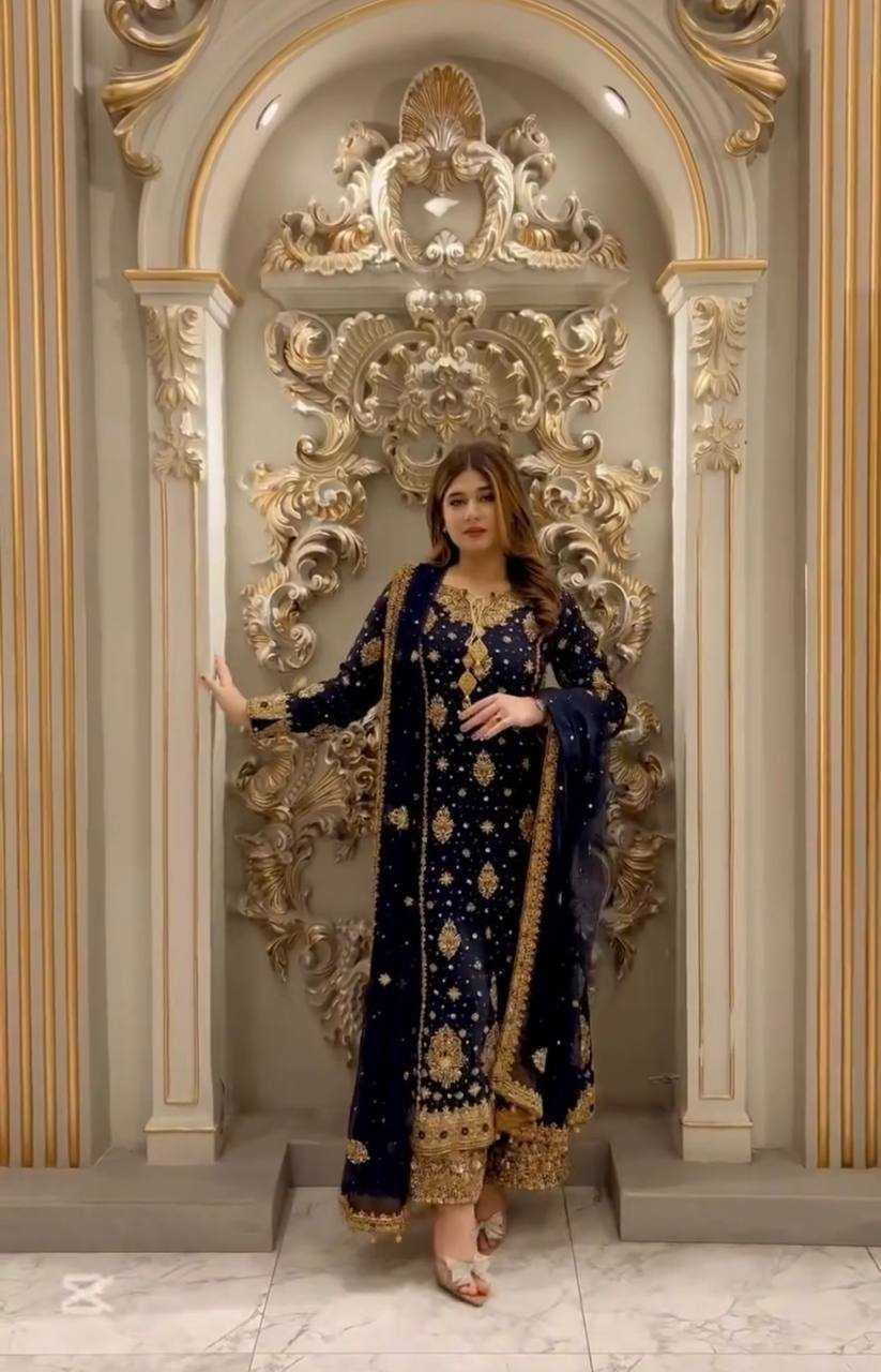 Ynf Faux Georgette KESH159 1034 Kurti Wholesale Fancy Kurti Georgette Kurti Embroidered Kurtis Manufacturer