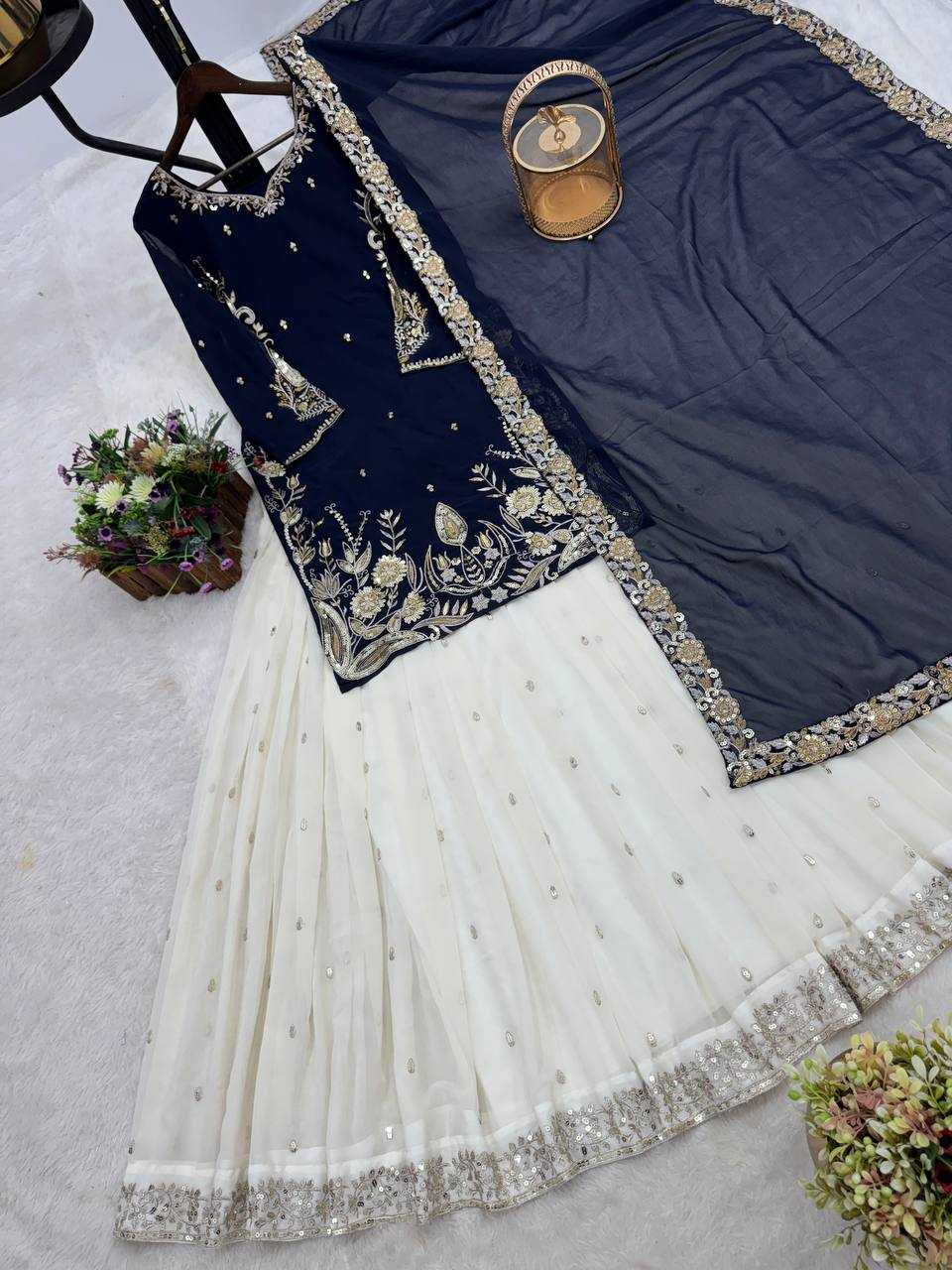 Ynf Faux Georgette KESH159 1036 Lehengas Wedding Collections Festive Collections Wholesale Embroidered Lehenga Georgette Lehenga Lehenga With Dupatta Manufacturer