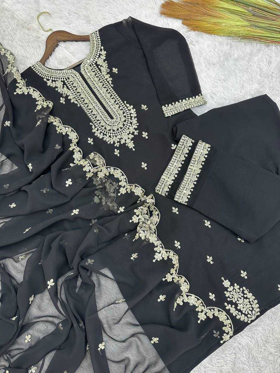 Ynf Faux Georgette KESH159 1693 Suits & Dresses Wholesale Embroidery Suits Georgette Suit Designer Suits Manufacturer