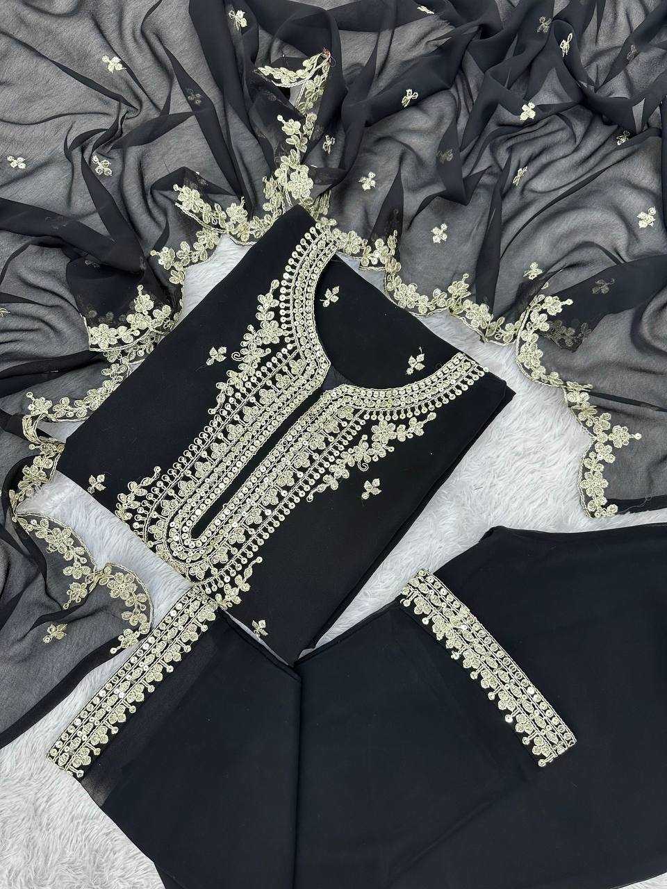 Ynf Faux Georgette KESH159 1693 Suits & Dresses Wholesale Embroidery Suits Georgette Suit Designer Suits Manufacturer